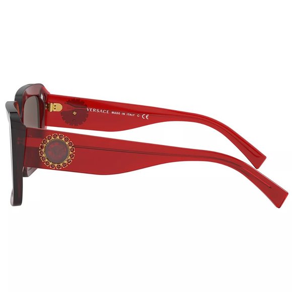 Versace VOD 4384-B Sunglasses TRANSPARENT RED/BROWN - Picture 6 of 15